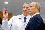 Председатель Правительства РФ В.В. Путин посетил Центр им. В. А. Алмазова